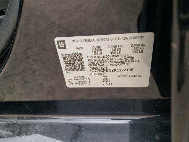 Photo 10 from auction – 2019 CHEVROLET SILVERADO with VIN 2GCRCPEC2K1122165