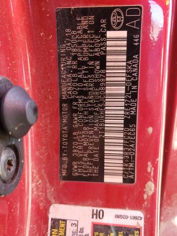 Photo 10 from auction – 2018 TOYOTA COROLLA L with VIN 2T1BURHE5JC089878
