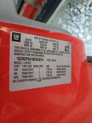 Photo 10 from auction – 2011 CHEVROLET SILVERADO with VIN 1GCRCPEA1BZ424214