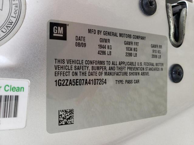 Photo 10 from auction – 2010 PONTIAC G6 with VIN 1G2ZA5E07A4107264
