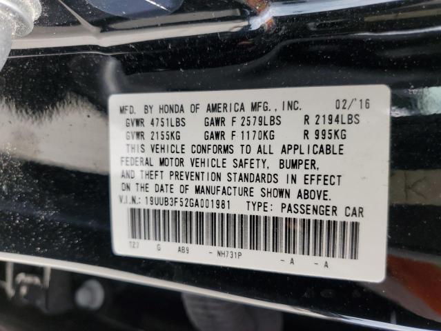 Photo 10 from auction – 2016 ACURA TLX TECH with VIN 19UUB3F52GA001981