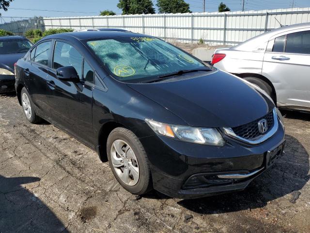 HONDA CIVIC LX 2013 with VIN 19XFB2F55DE095168 - Photo from auction