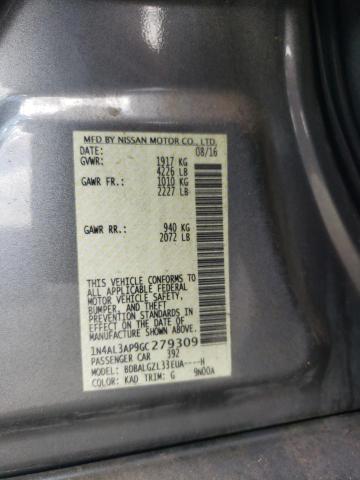 Photo 10 from auction – 2016 NISSAN ALTIMA 2.5 with VIN 1N4AL3AP9GC279309