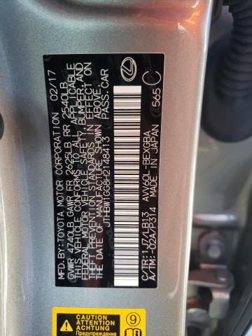 Photo 10 from auction – 2017 LEXUS ES 300H with VIN JTHBW1GG8H2148413