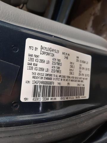 Photo 10 from auction – 2006 DODGE GRAND CARA with VIN 1D4GP24R66B668870