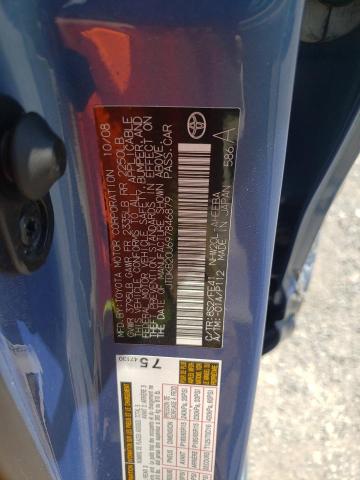 Photo 10 from auction – 2009 TOYOTA PRIUS with VIN JTDKB20U697846879