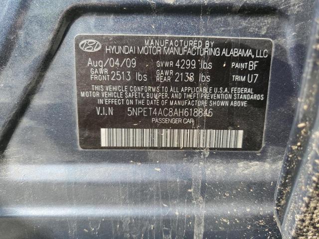 Photo 10 from auction – 2010 HYUNDAI SONATA GLS with VIN 5NPET4AC8AH618846