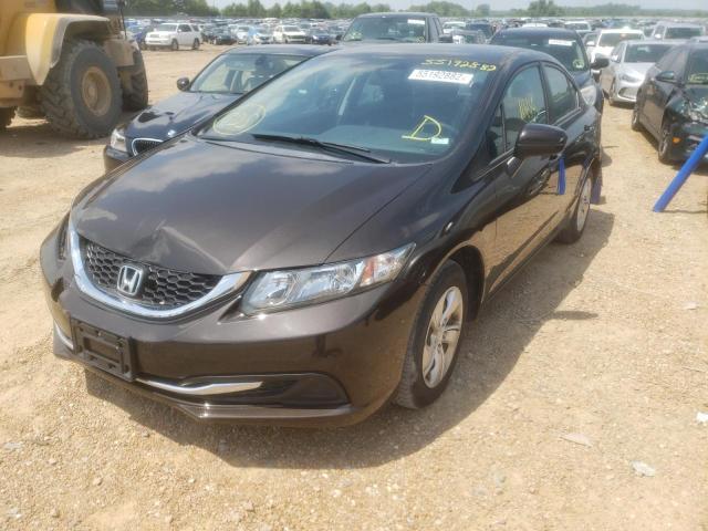 Photo 2 from auction – 2014 HONDA CIVIC LX with VIN 2HGFB2F51EH542652