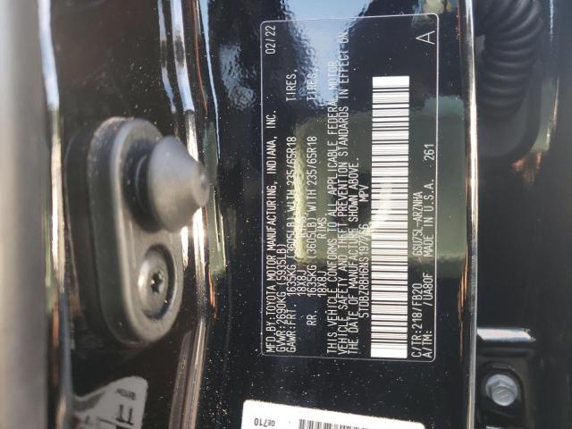 Photo 10 from auction – 2022 TOYOTA HIGHLANDER with VIN 5TDBZRBH6NS197766
