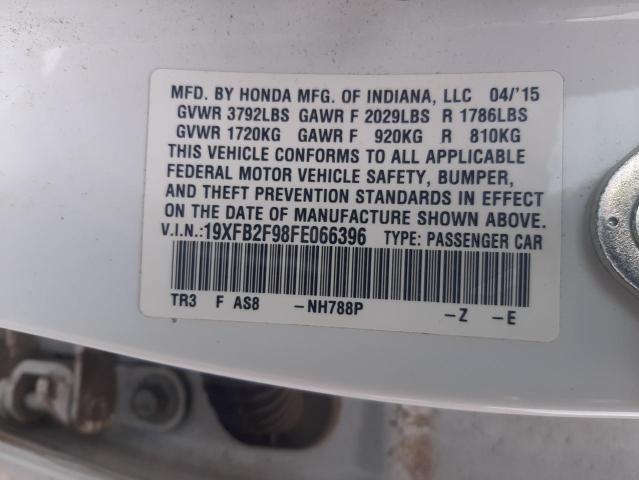 Photo 10 from auction – 2015 HONDA CIVIC EXL with VIN 19XFB2F98FE066396