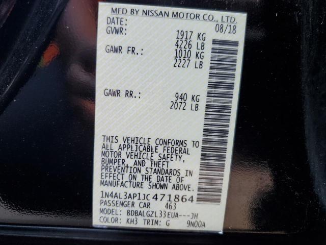 Photo 10 from auction – 2018 NISSAN ALTIMA 2.5 with VIN 1N4AL3AP1JC471864