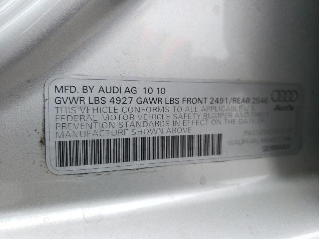 Photo 10 from auction – 2011 AUDI A4 PREMIUM with VIN WAUFFAFL8BN027188