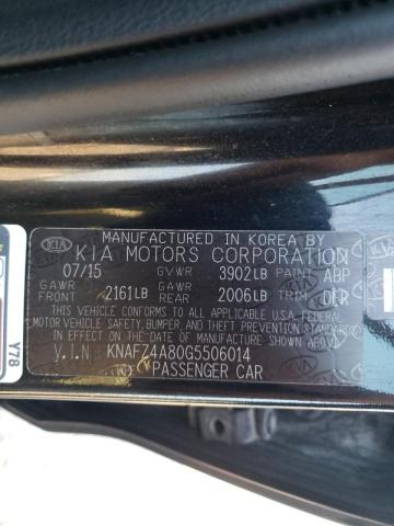 Photo 10 from auction – 2016 KIA FORTE EX with VIN KNAFZ4A80G5506014