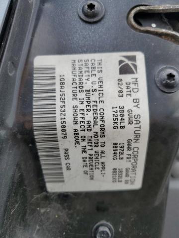 Photo 10 from auction – 2003 SATURN ION LEVEL with VIN 1G8AJ52F53Z150079