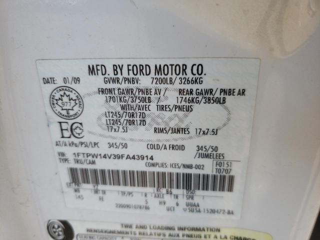 Photo 10 from auction – 2009 FORD F150 SUPER with VIN 1FTPW14V39FA43914