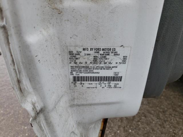 Photo 10 from auction – 2008 FORD F150 with VIN 1FTRF12228KB82052