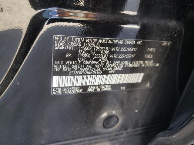 Photo 10 from auction – 2017 TOYOTA RAV4 LE with VIN 2T3ZFREV2HW404469