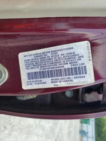 Zdjęcie 10 z aukcji – 1998 TOYOTA COROLLA VE z VIN 2T1BR18E8WC040488