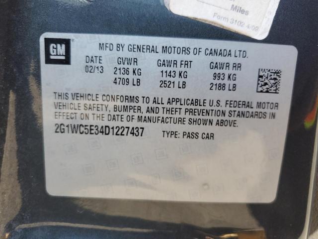 Photo 10 from auction – 2013 CHEVROLET IMPALA LTZ with VIN 2G1WC5E34D1227437