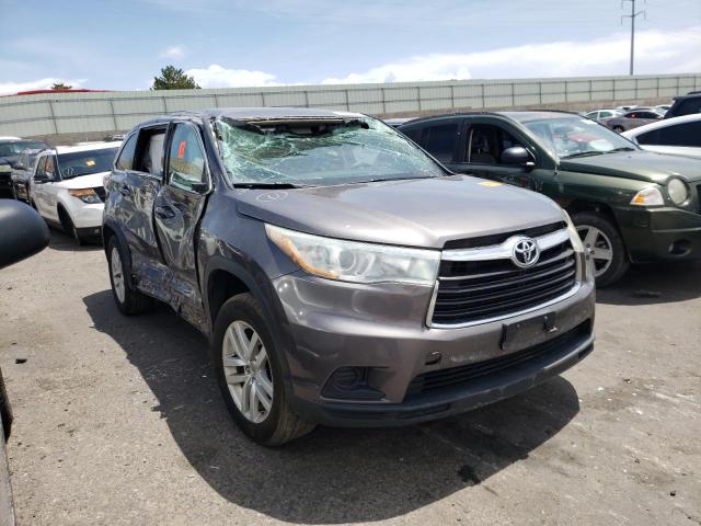 Photo 1 from auction – 2015 TOYOTA HIGHLANDER with VIN 5TDZARFHXFS009235