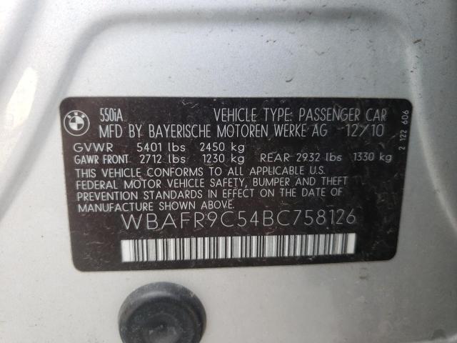 صورة رقم 10 من المزاد - 2011 BMW 550 I مع VIN WBAFR9C54BC758126