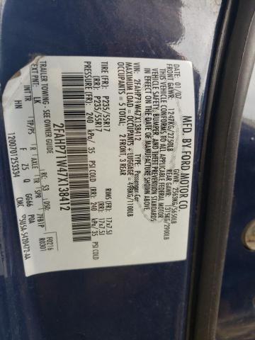 Photo 10 from auction – 2007 FORD CROWN VICT with VIN 2FAHP71W47X138412