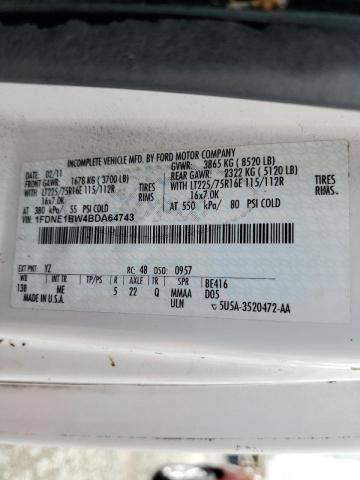 Photo 10 from auction – 2011 FORD ECONOLINE with VIN 1FDNE1BW4BDA64743
