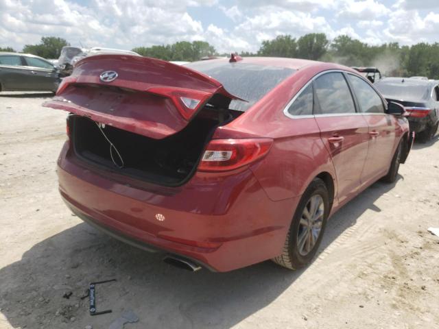 Photo 4 from auction – 2017 HYUNDAI SONATA SE with VIN 5NPE24AF3HH445227