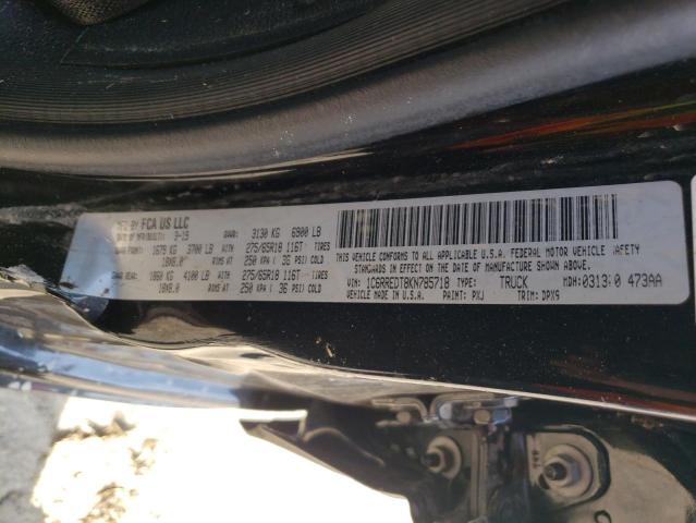 Photo 10 from auction – 2019 DODGE RAM with VIN 1C6RREDT8KN785718