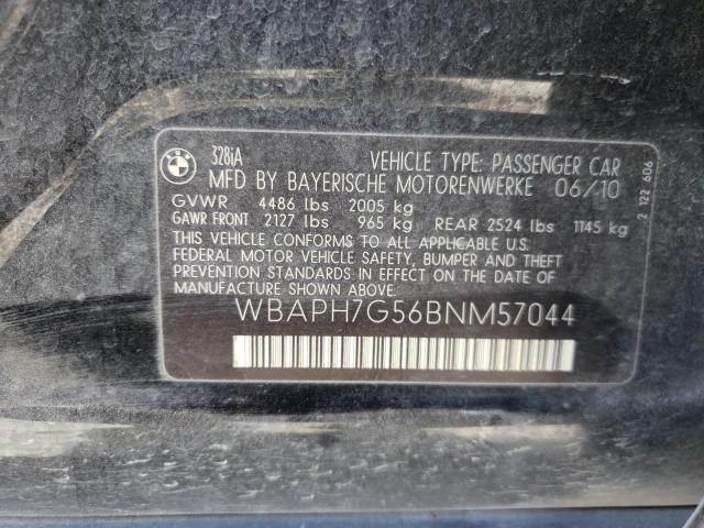 Photo 10 from auction – 2011 BMW 328 I with VIN WBAPH7G56BNM57044
