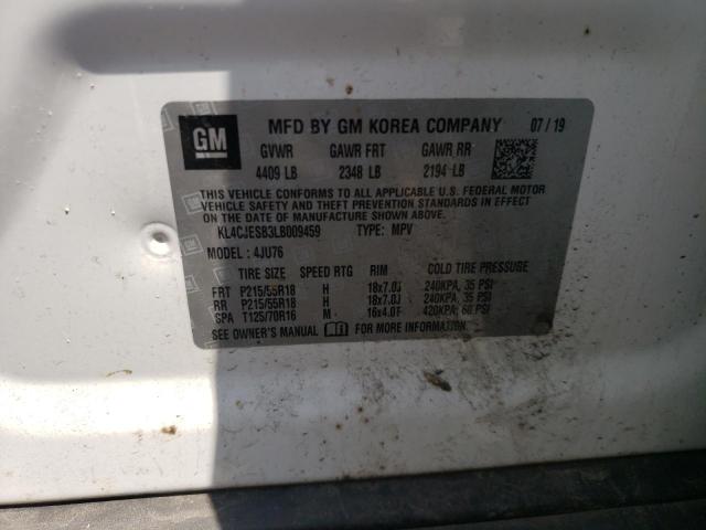 Photo 10 from auction – 2020 BUICK ENCORE PRE with VIN KL4CJESB3LB009459
