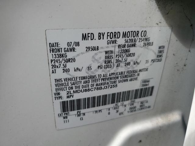 Photo 10 from auction – 2008 LINCOLN MKX with VIN 2LMDU88C78BJ37255