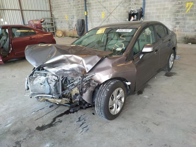 Photo 2 from auction – 2013 HONDA CIVIC LX with VIN 2HGFB2F58DH576506