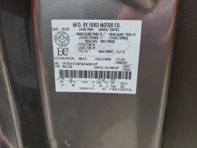 Photo 10 from auction – 2010 FORD F150 SUPER with VIN 1FTEX1C87AFA38137