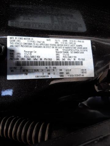 Photo 10 from auction – 2016 FORD C-MAX PREM with VIN 1FADP5CU7GL101916