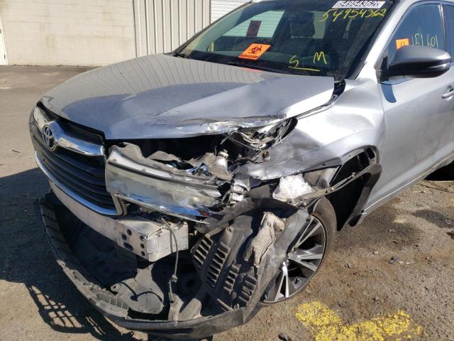 Photo 9 from auction – 2016 TOYOTA HIGHLANDER with VIN 5TDJKRFH7GS285903