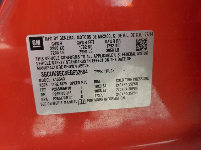 Photo 10 from auction – 2014 CHEVROLET SILVERADO2 with VIN 3GCUKSEC6EG552664