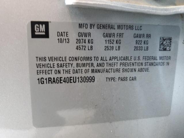 Photo 10 from auction – 2014 CHEVROLET VOLT with VIN 1G1RA6E40EU130999