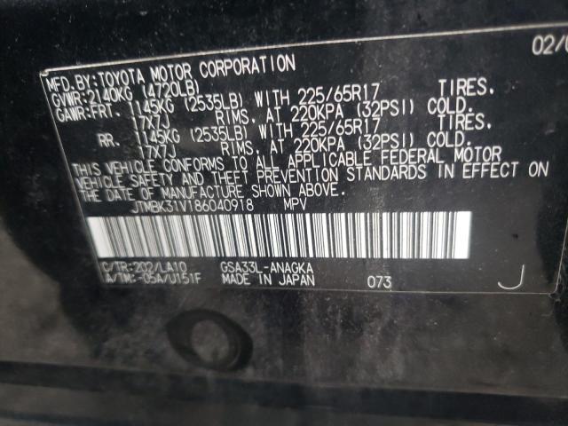 Photo 10 from auction – 2008 TOYOTA RAV4 LIMIT with VIN JTMBK31V186040918
