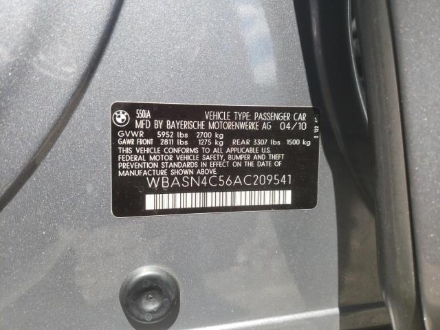 Photo 10 from auction – 2010 BMW 550 GT with VIN WBASN4C56AC209541