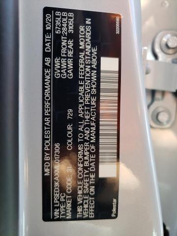 Photo 10 from auction – 2021 POLESTAR 2 with VIN LPSED3KAXML017306