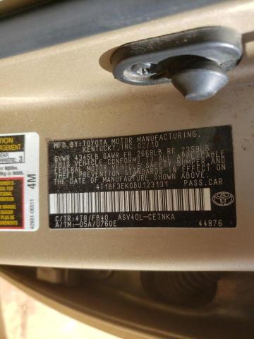 Photo 10 from auction – 2011 TOYOTA CAMRY BASE with VIN 4T1BF3EK0BU123131