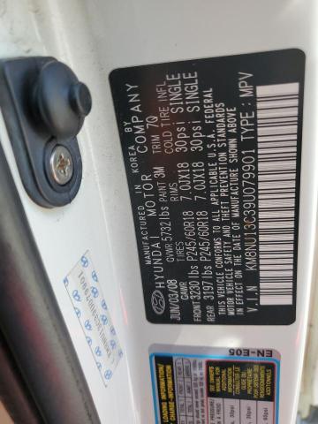 Photo 10 from auction – 2009 HYUNDAI VERACRUZ with VIN KM8NU13C39U079901