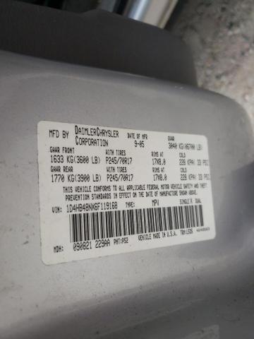 Photo 10 from auction – 2006 DODGE DURANGO SL with VIN 1D4HB48NX6F119168