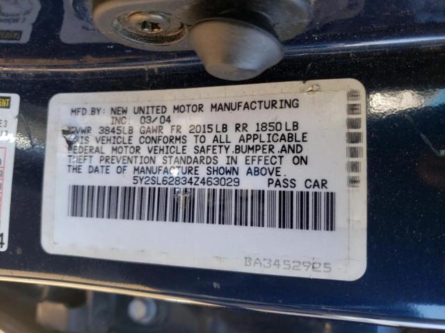 Photo 10 from auction – 2004 PONTIAC VIBE with VIN 5Y2SL62834Z463029