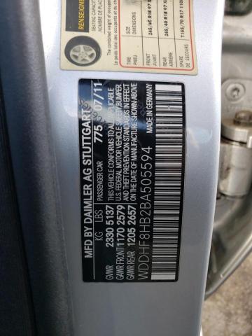 Photo 10 from auction – 2011 MERCEDES-BENZ E 350 4MAT with VIN WDDHF8HB2BA505594