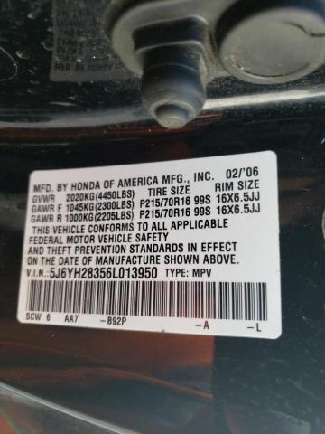 Photo 10 from auction – 2006 HONDA ELEMENT LX with VIN 5J6YH28356L013950
