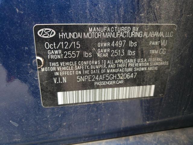 Photo 10 from auction – 2016 HYUNDAI SONATA SE with VIN 5NPE24AF5GH320647