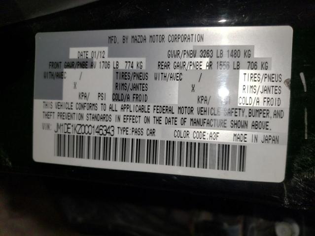 Photo 10 from auction – 2012 MAZDA MAZDA2 with VIN JM1DE1KZ0C0146343