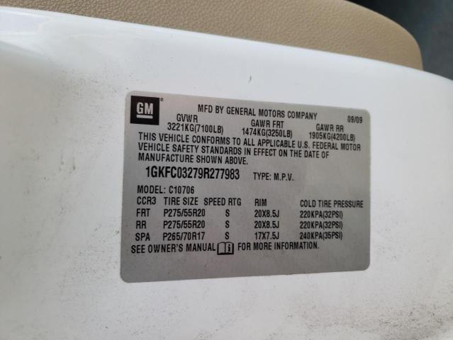 Photo 10 from auction – 2009 GMC YUKON DENA with VIN 1GKFC03279R277983